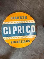 Ciprico sigaren emaille reclamebord, Verzamelen, Merken en Reclamevoorwerpen, Ophalen, Reclamebord, Zo goed als nieuw, X