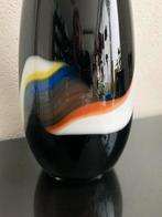 Koopje. 64cm Krosno Makora vaas zwart glas, 50 tot 75 cm, Zwart, Ophalen of Verzenden, Glas