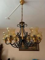 Vintage Kroonluchter met Wandlamp, Huis en Inrichting, Lampen | Kroonluchters, Ophalen, Zo goed als nieuw