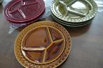 Jaren 70 SARREGUEMINES Franse vintage BARBOTINE majolica fon, Ophalen of Verzenden, Overige typen