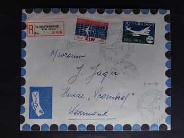 Envelop met KLM stempel uit 1959 (L172) beschikbaar voor biedingen