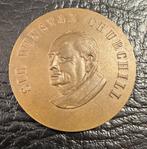 Brons Sir Winston Churchill herdenkingsmedaille / penning, Postzegels en Munten, Penningen en Medailles, Ophalen of Verzenden