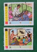 Uganda 2011 ,2 pzs medical care, Verzenden, Overige landen, Gestempeld