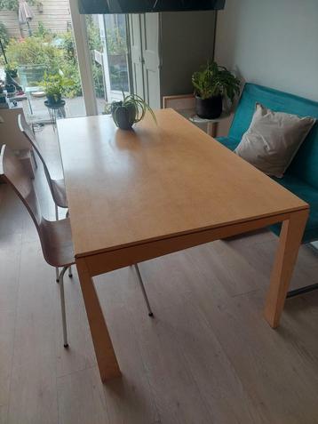 Stevige eetkamertafel 160x90 cm beschikbaar voor biedingen