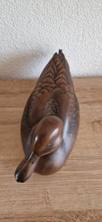 Grote eend hout, Antiek en Kunst, Kunst | Beelden en Houtsnijwerken, Ophalen of Verzenden