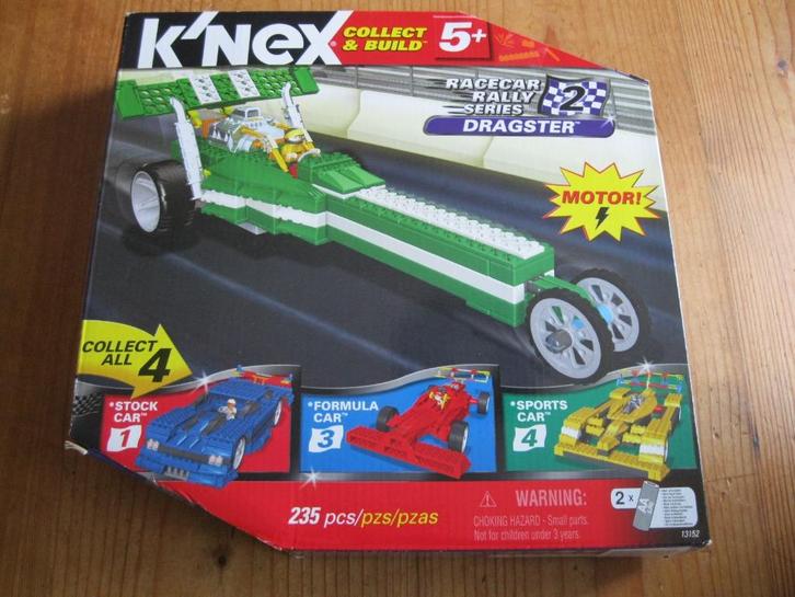1 nieuw: K'NEX, collect & build, dragster incl. motor, Kinderen en Baby's, Speelgoed | Bouwstenen, Nieuw, K'nex, Ophalen of Verzenden