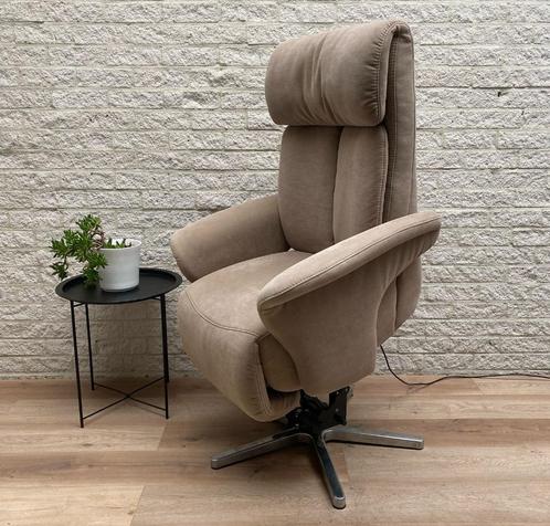 Himolla Easy Swing sta op stoel, relax fauteuil op draaivoet, Huis en Inrichting, Fauteuils, Zo goed als nieuw, Stof, 50 tot 75 cm