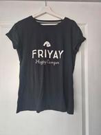 Sam Friday t-shirt zwart met witte letters - Mt L, Sam Friday, Zwart, Maat 42/44 (L), Ophalen of Verzenden