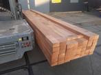 Goedkoop 2e keus Mahonie kozijnhout lengte 590 cm. Op=Op, Ophalen of Verzenden, 250 cm of meer, Balken, Hardhout