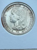 Schitterende gulden 1892 Wilhelmina, 1 gulden, Zilver, Ophalen of Verzenden, Koningin Wilhelmina