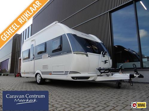 Hobby De Luxe 455 UF Mover + cassetteluifel, Caravans en Kamperen, Caravans, Bedrijf, tot en met 4, Rondzit, Hobby, Dwarsbed, Overige typen