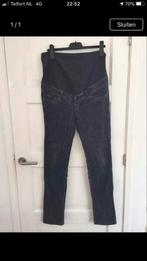 H& M mama zwangerschapsbroek 42 corduroy rib broek grijs, H&M, Maat 42/44 (L), Ophalen of Verzenden, Zo goed als nieuw
