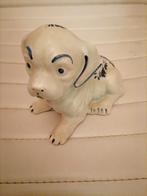 Vintage porseleine hond Delft, Ophalen of Verzenden, Gebruikt, Dier