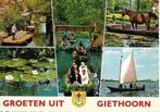 Giethoorn- -5-luik., Verzamelen, Ansichtkaarten | Nederland, Verzenden, 1960 tot 1980, Gelopen, Overijssel