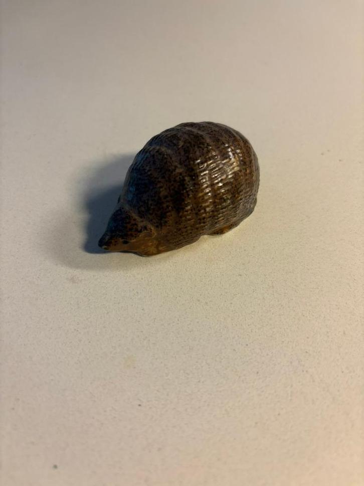 Egel beeldje - woondecoratie riet visschers winkel stein!, Verzamelen, Beelden en Beeldjes, Zo goed als nieuw, Dier, Ophalen of Verzenden