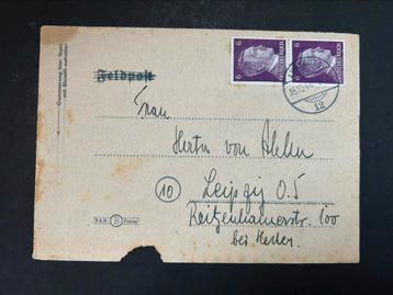 WWII Feldpost Briefkaart, 1944 beschikbaar voor biedingen