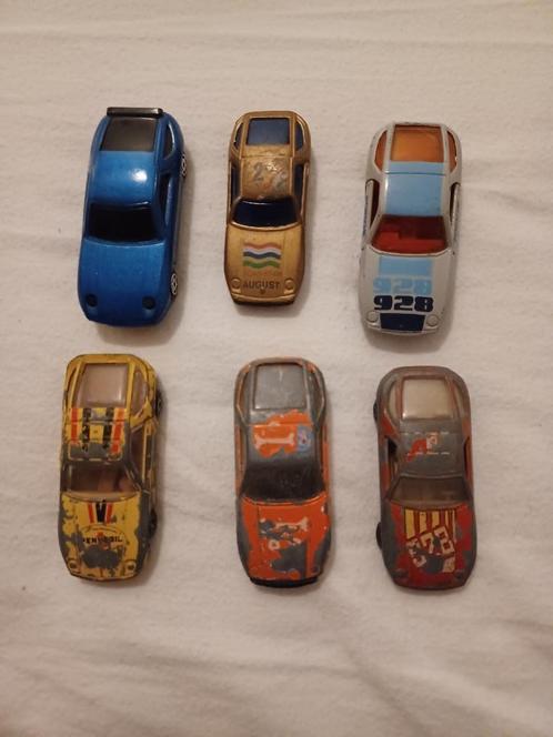 6 stuks diverse Porsche 928 schaalmodellen 1:55, Hobby en Vrije tijd, Modelauto's | 1:50, Gebruikt, Auto, Matchbox, Ophalen of Verzenden