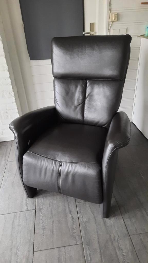 Zwarte Relaxstoel - Zo Goed Als Nieuw!, Huis en Inrichting, Fauteuils, Ophalen of Verzenden