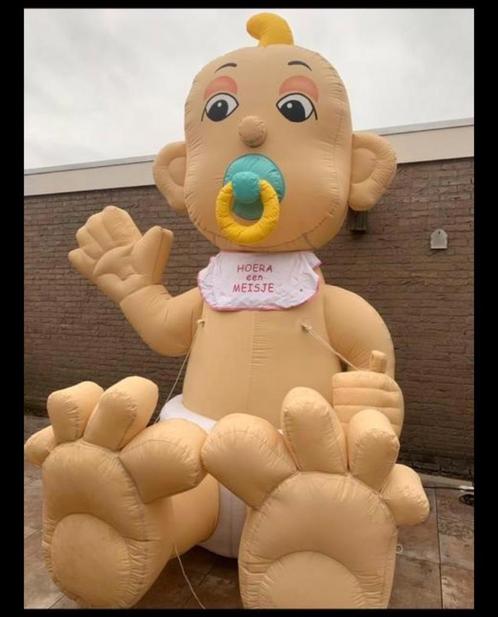 Te Huur opblaas baby Velp/Rheden/Arnhem/Rozendaal, Hobby en Vrije tijd, Feestartikelen | Verhuur, Zo goed als nieuw, Geboorte of Huwelijk