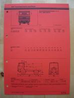 DAF FFV 1800 DHTD Technische Specificatie Folder 1983 – 4x4, Ophalen, Zo goed als nieuw, Overige merken, DAF