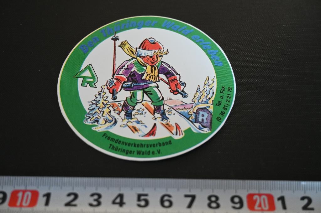 sticker Duitsland Den Thüringer Wald erleben, Ophalen, Zo goed als nieuw