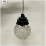 Bakelieten lampen Lamp met tond schutglas, Huis en Inrichting, Lampen | Hanglampen, Vintage Boho Art Deco, Ophalen of Verzenden
