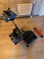 Flight simulator set HOTAS, pedalen & cockpit, Ophalen, Zo goed als nieuw, Thrustmaster/Logitech