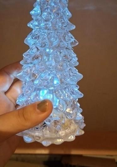 Kerstboom lampje glas-2 keer gebruikt-, Diversen, Kerst, Zo goed als nieuw, Verzenden
