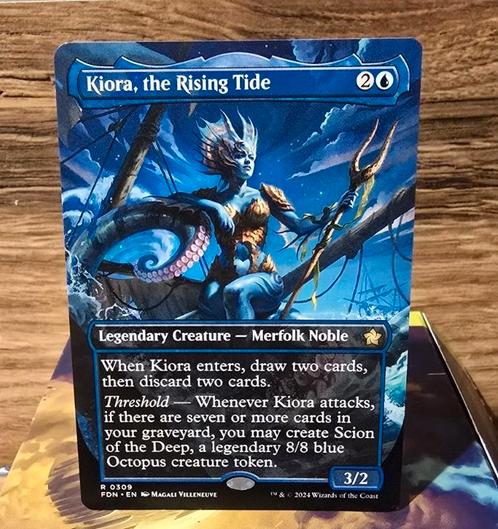 Packfresh Kiora, the Rising Tide, Hobby en Vrije tijd, Verzamelkaartspellen | Magic the Gathering, Nieuw, Losse kaart, Ophalen of Verzenden