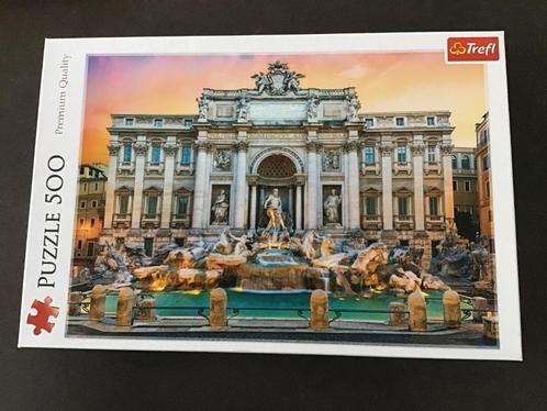 Trefl Puzzel Trevi Fontein Rome 500 stukjes, Hobby en Vrije tijd, Denksport en Puzzels, Zo goed als nieuw, Legpuzzel, 500 t/m 1500 stukjes