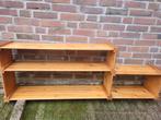 Vintage wandmeubel planken van vurenhout - 135cm, Ophalen, Gebruikt
