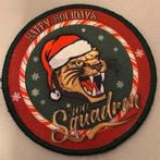 Patch RNLAF 300 SQN “Happy Holidays”, Ophalen of Verzenden, Luchtmacht, Nederland, Embleem of Badge