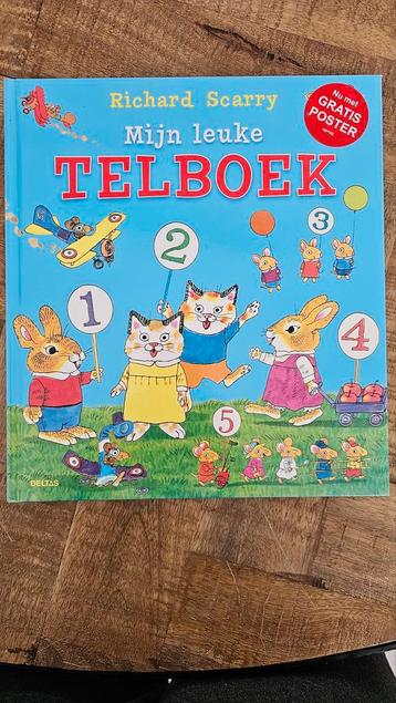 Richard Scarry Mijn Leuke Telboek + Poster beschikbaar voor biedingen