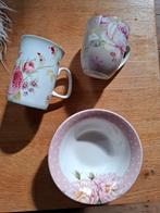 Losse servies delen mokken schaaltjes met rozen, Ophalen of Verzenden, Nieuw, Overige stijlen