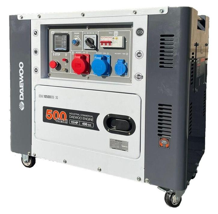 Nieuwe : Generatorsets  8 kva . Daewoo Diesel 230 / 400 Volt, Doe-het-zelf en Verbouw, Aggregaten, Nieuw, Dieselolie, 5 tot 10 kVA