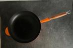 Le Creuset Koekenpan 28cm Gietijzer - Gebruikt, Gebruikt, Ophalen of Verzenden, Koekenpan of Braadpan, Gietijzer