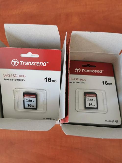 Transcend 16GB, UHS-I, SD PARTIJ 35 STUKS, Audio, Tv en Foto, Fotografie | Geheugenkaarten, Nieuw, Ophalen of Verzenden