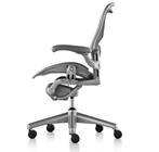 Herman Miller Aeron Refurbished Titanium 100+ OP VOORRAAD, Ophalen of Verzenden, Zo goed als nieuw, Grijs, Bureaustoel