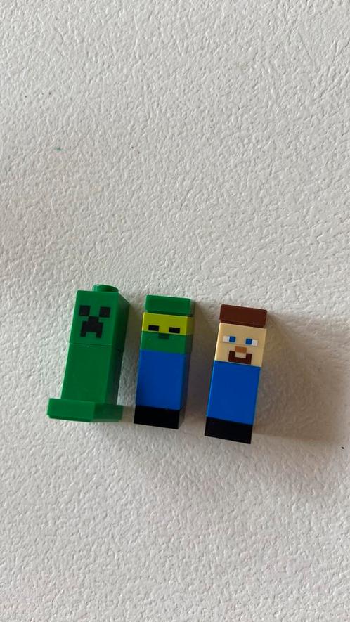 Lego minicraft minifiguren micro min001 min002 min005, Kinderen en Baby's, Speelgoed | Duplo en Lego, Zo goed als nieuw, Ophalen of Verzenden