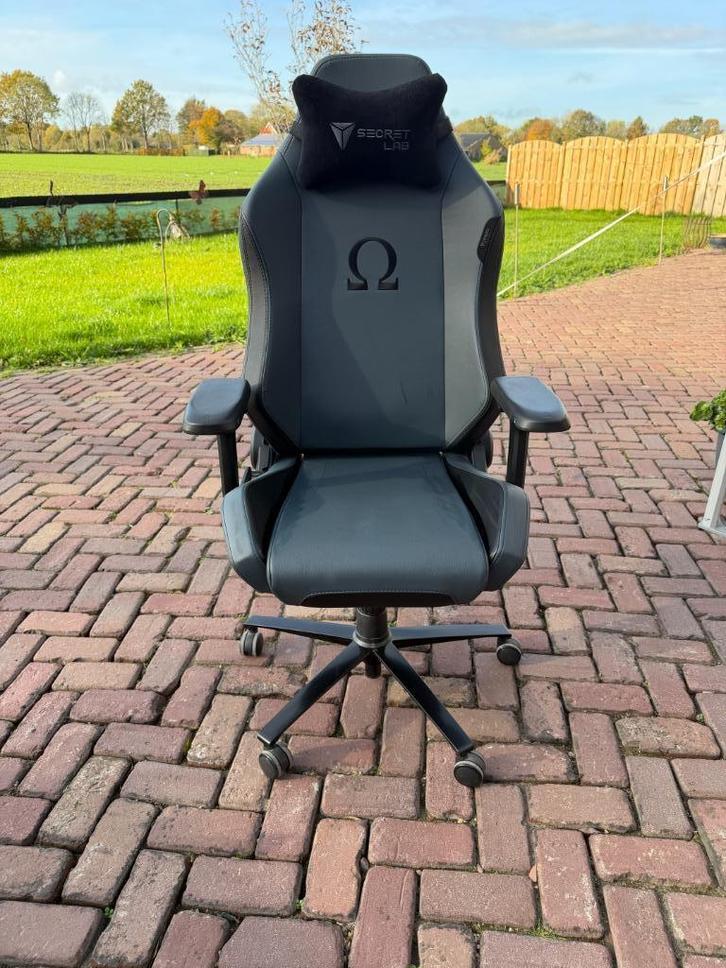 Gaming bureaustoel Secret Lab Omega, Huis en Inrichting, Bureaustoelen, Gebruikt, Bureaustoel, Zwart, Ergonomisch, Gaming bureaustoel