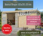 ZEER RUIM! Complete Blokhut Berging Tuinhuis Schuur 505x295, Ophalen of Verzenden, Nieuw, 250 cm of meer, Planken