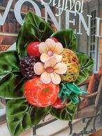 3 x barbotine koolblad deco groente fruit Franse brocante, Antiek en Kunst, Ophalen of Verzenden