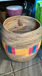 Boho rieten mand Intratuin huidige collectie, Ophalen, Zo goed als nieuw, Rond, Riet