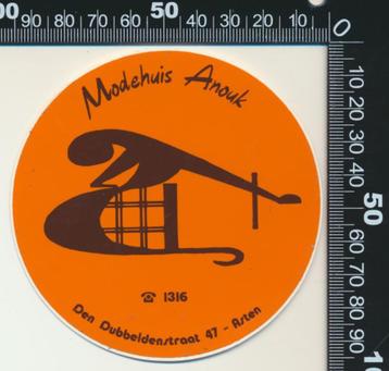 Sticker: Modehuis Anouk - Asten beschikbaar voor biedingen