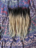 60 nieuwe ombre blonde human hair dread extensions nu 360€, Nieuw, Ophalen of Verzenden, Pruik of Haarverlenging