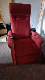 Comfortabele rode relaxfauteuil, Huis en Inrichting, Fauteuils, Ophalen, Gebruikt, Minder dan 75 cm, 50 tot 75 cm
