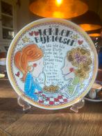 Blond Amsterdam Bord - Even Lekker Bijkletsen - 26cm, Ophalen, Blond Amsterdam, Zo goed als nieuw, Bord(en)