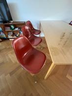 6x Herman Miller Eames DSX Side Chairs Glasvezel, Ophalen, Design, Zo goed als nieuw, Rood