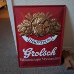 Grolsch bord, Verzamelen, Ophalen of Verzenden, Gebruikt, Reclamebord, Plaat of Schild, Grolsch