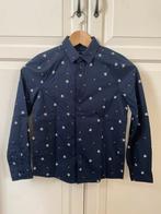Kerst overhemd jongen donkerblauw maat 134, C&A, Overhemd of Blouse, Ophalen of Verzenden, Zo goed als nieuw